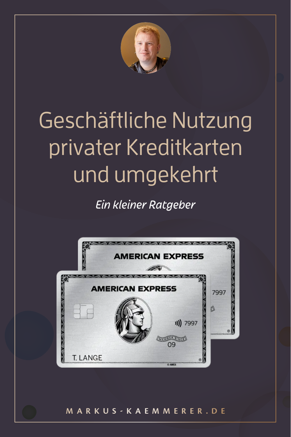 Geschäftliche Nutzung privater Kreditkarten und umgekehrt